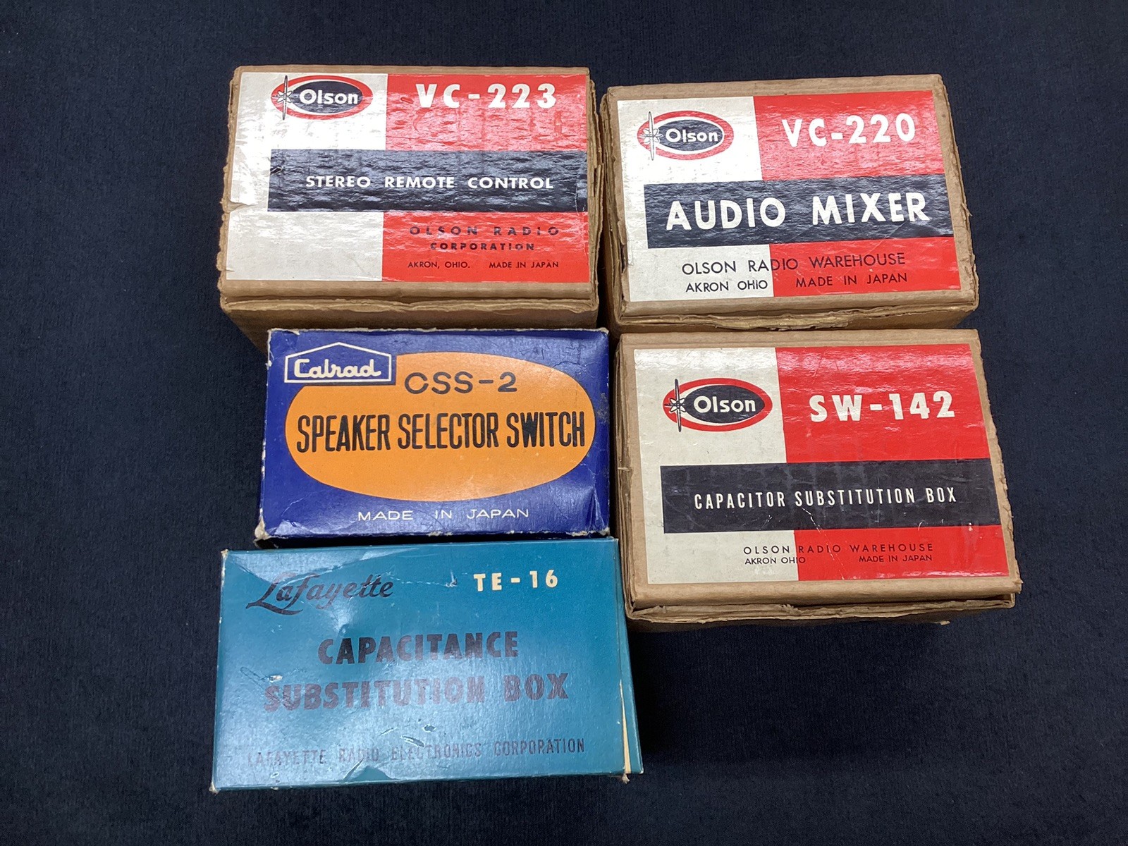 Vintage Audio Components 5 Olson & More New Old Stock Made In Japan L👀K !