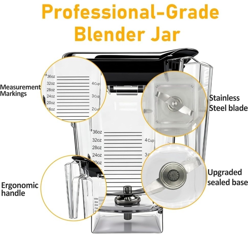 Blendtec Wildside Plus 90 Oz Jar Replacement Compatible Blender Container