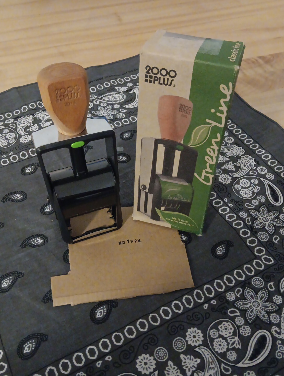 2000 Plus #2300 Green Line Self-Inking Stamp