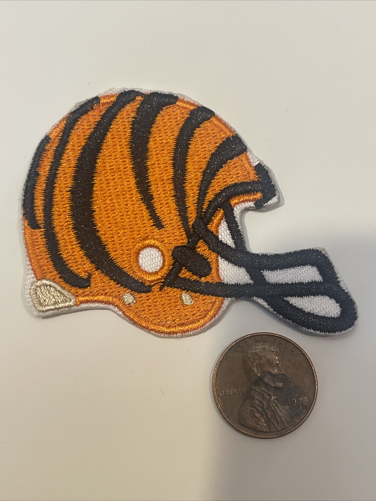 Cincinnati Bengals vintage embroidered iron on Patch 2.25 X 2”