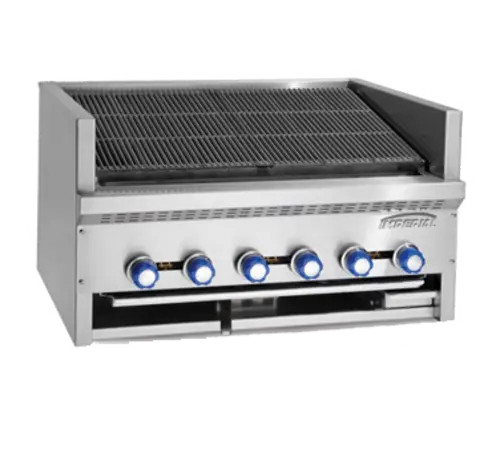 Imperial IAB-24 24" Countertop Stainless Steel Gas Steakhouse Charbroiler