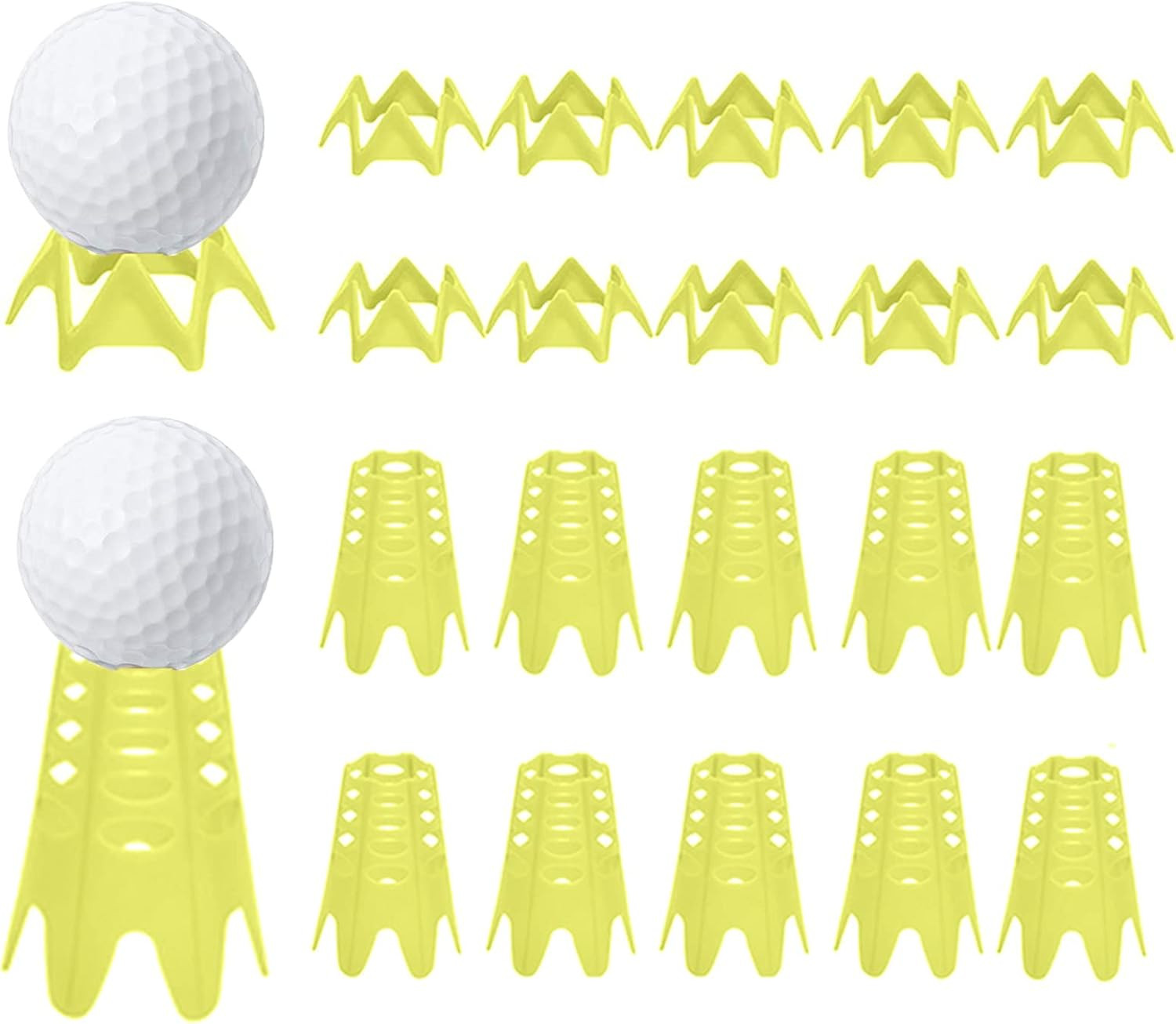 Plastic Golf Simulator Tees for Indoor Outdoor Practice Driving Range Mats
