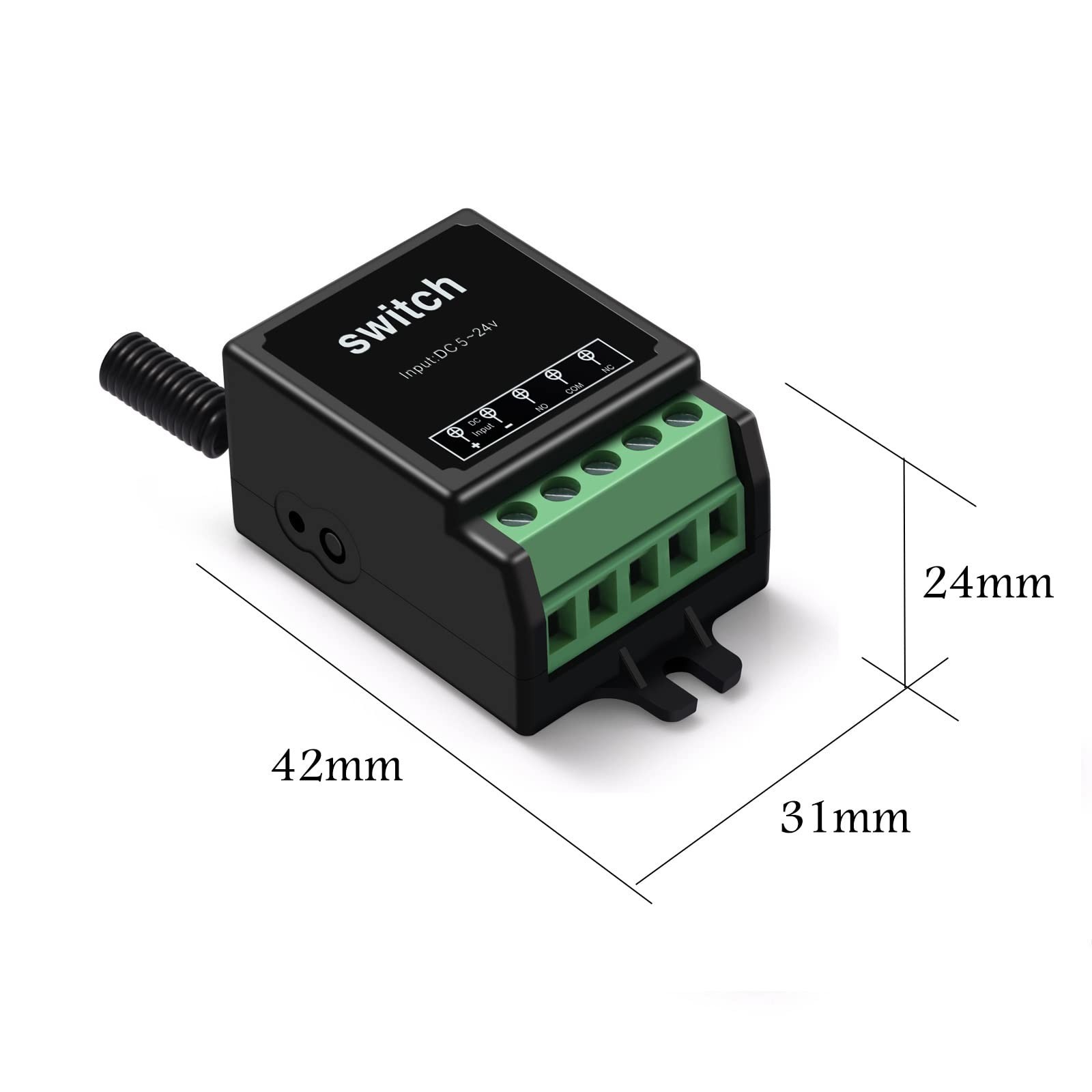 DC12V Remote Control Switch,10A Relay Mini Wireless Switch,Dry Contact Relay ...