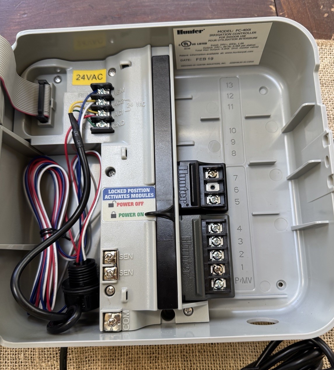 Hunter Pro-C PC-400i Modular Indoor Irrigation Controller 4 Station