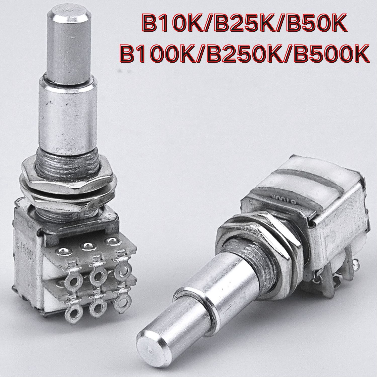 Guitar Bass Audio Alpha Stacked Dual Concentric Potentiometer(POT) Center Detent