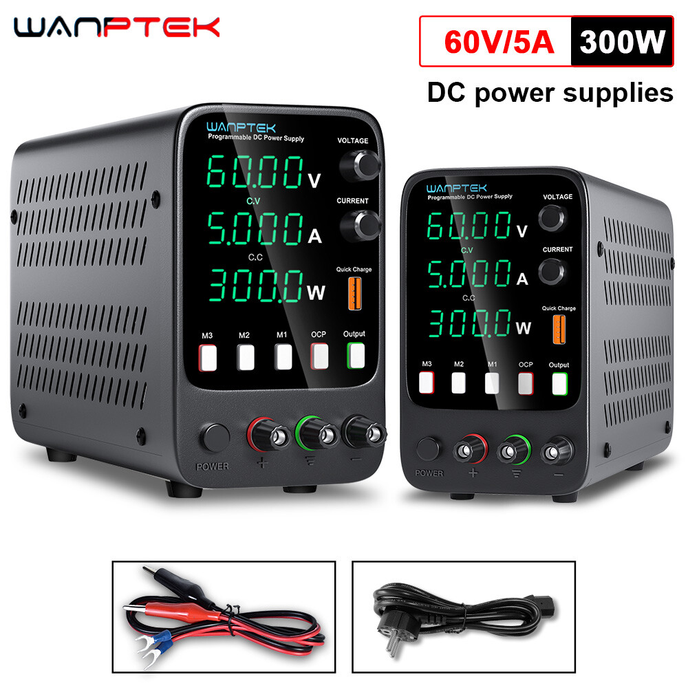 DC 60V 5A Lab Adjustable Power Supply Variable Bench Switching Internal Memories