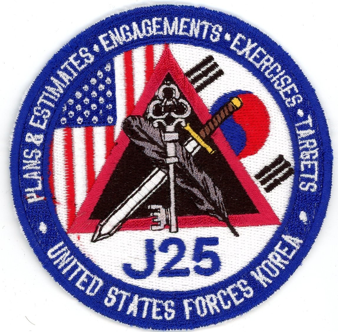 US Air Force Patch: USFK J25 Intelligence Plans