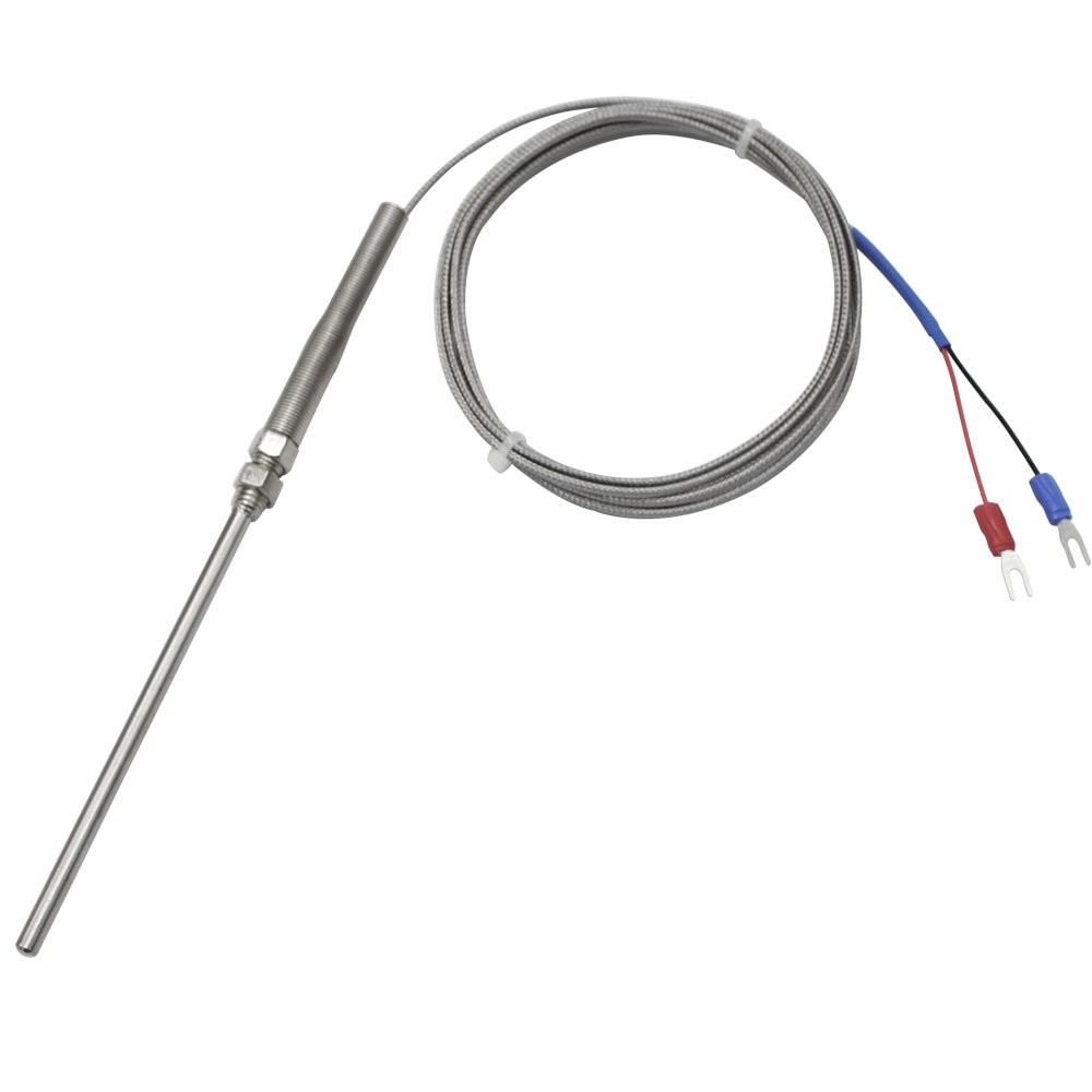 KType Thermocouple Temperature Sensor 100mm Probe 6.6ft Wire