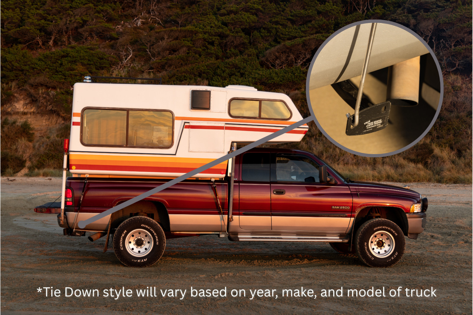 Torklift T3304 Rear Truck Camper Tie Downs For 2007-2013 Toyota Tundra