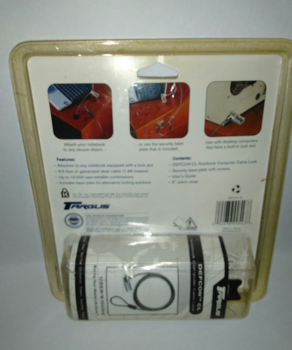 Targus Defcon CL Notebook Computer Cable Lock New In Original Packaging