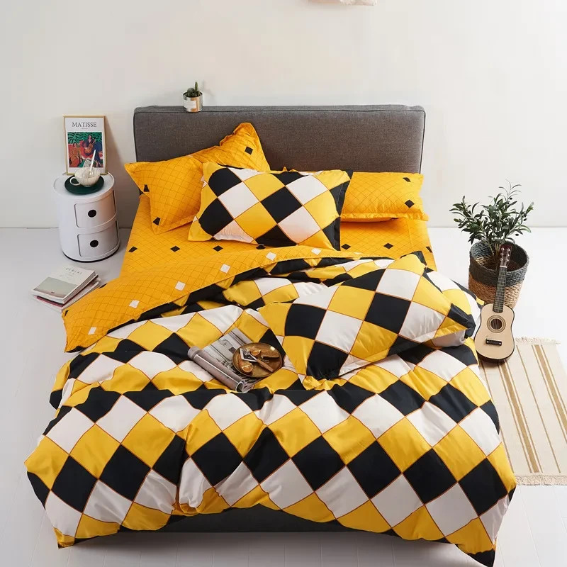 Buy & Get Prizes Luxury 4-Piece Printed Bedsheet Soft Cotton, 2 Pillow Covers