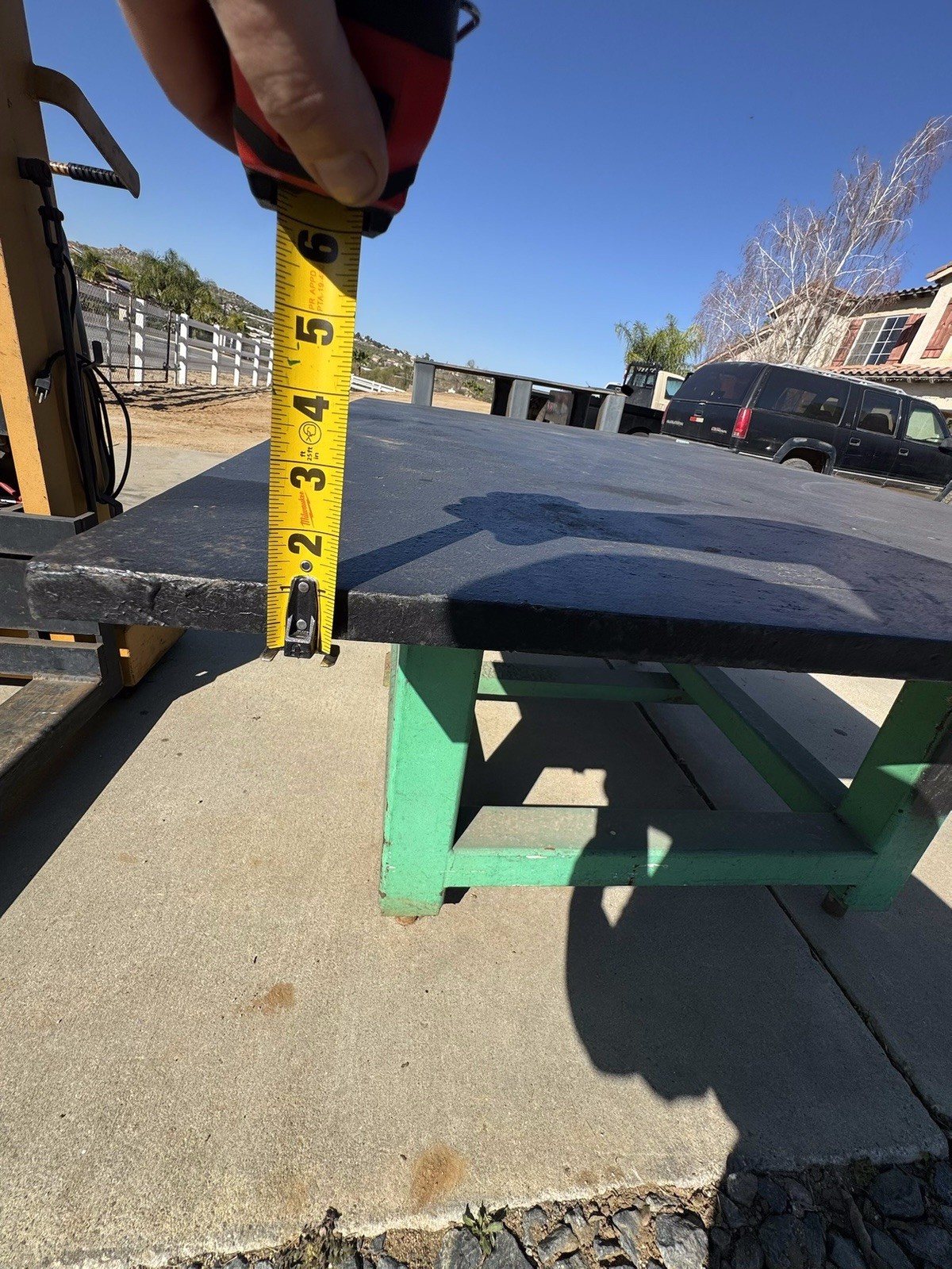 6x4' welding table 1" top