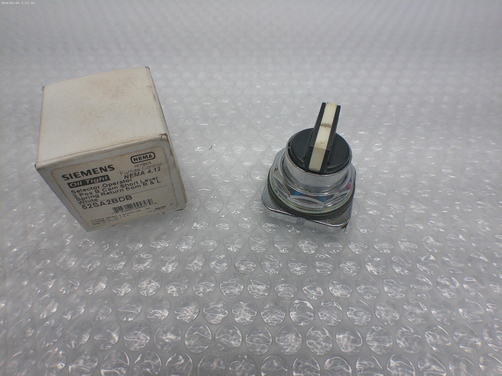 SIEMENS 52SA2BDB SELECTOR SWITCH NSMP