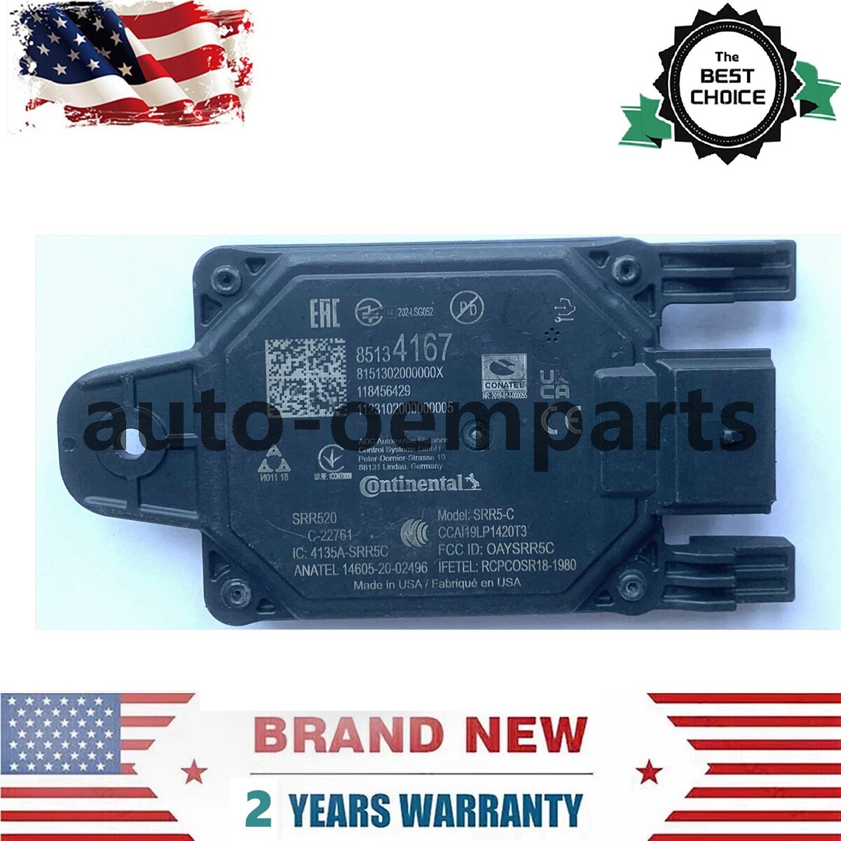 OEM Short Range Radar Sensor 85134167 For Chevy GMC,Silverado, Sierra 1500
