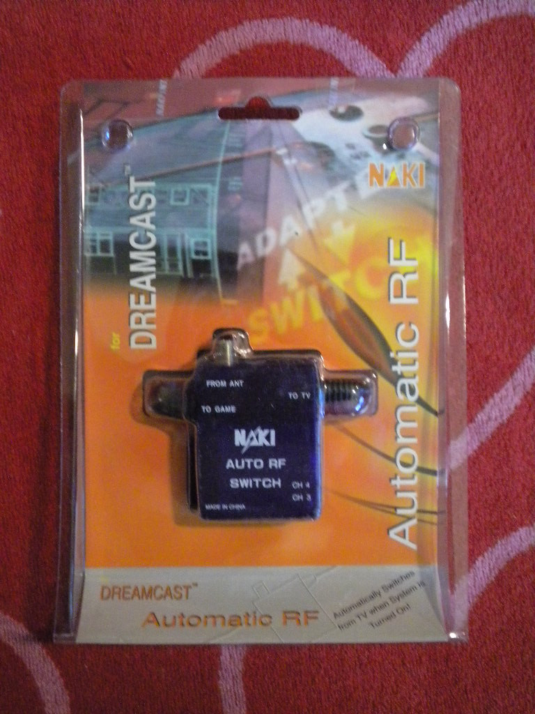 NAKI AUTOMATIC RF SWITCH FOR SEGA DREAMCAST *BRAND NEW* Purple