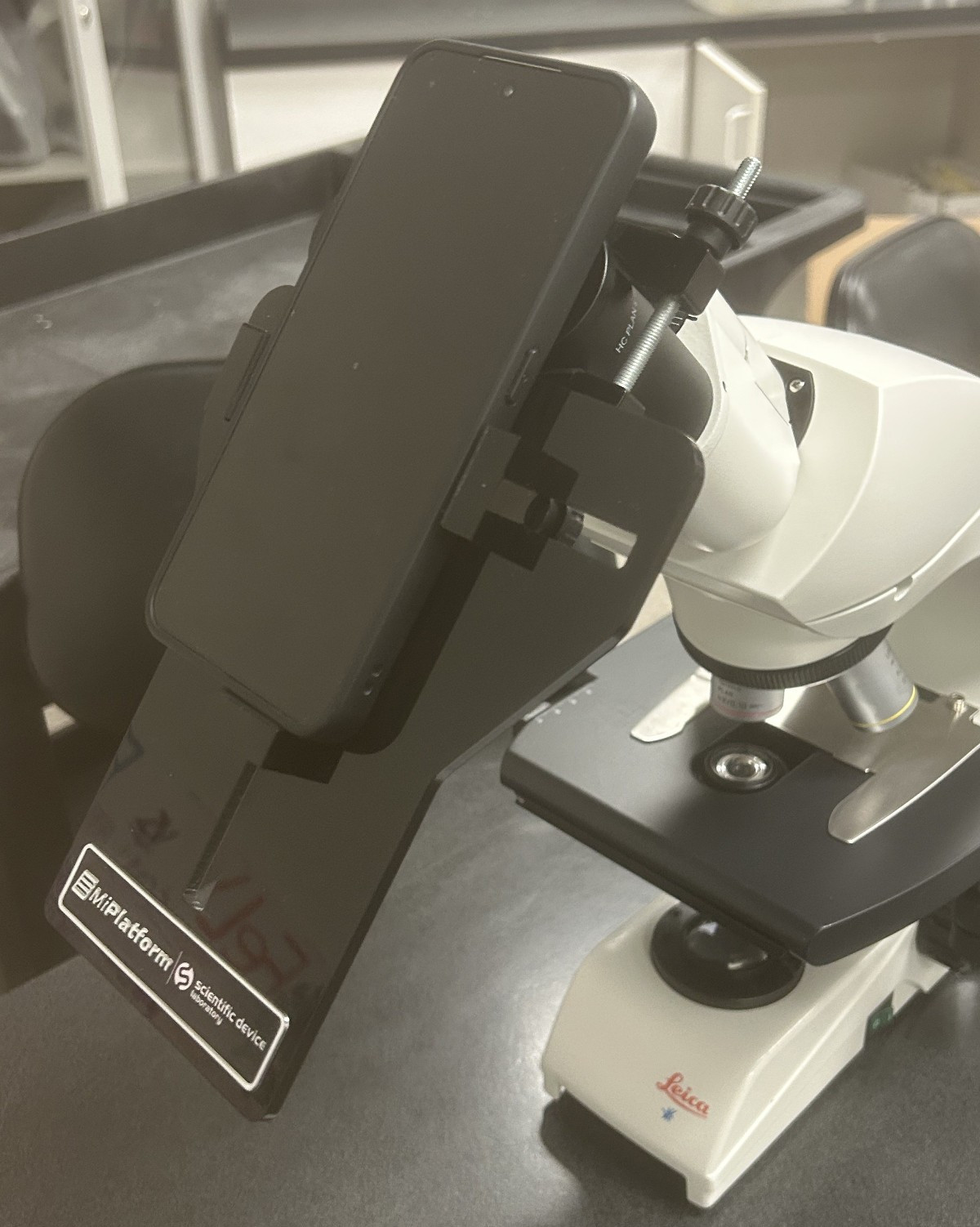 MiPlatform Scientific Microscope Phone Adapter Holder Picture Laboratory Selfie