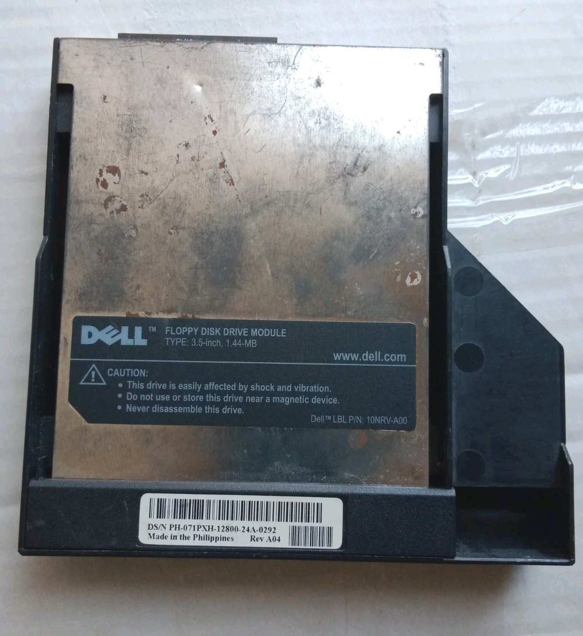 Dell Floppy Disc Drive Module 3.5inch 1.44MB P/N 10NRV-A00 Pre-owned