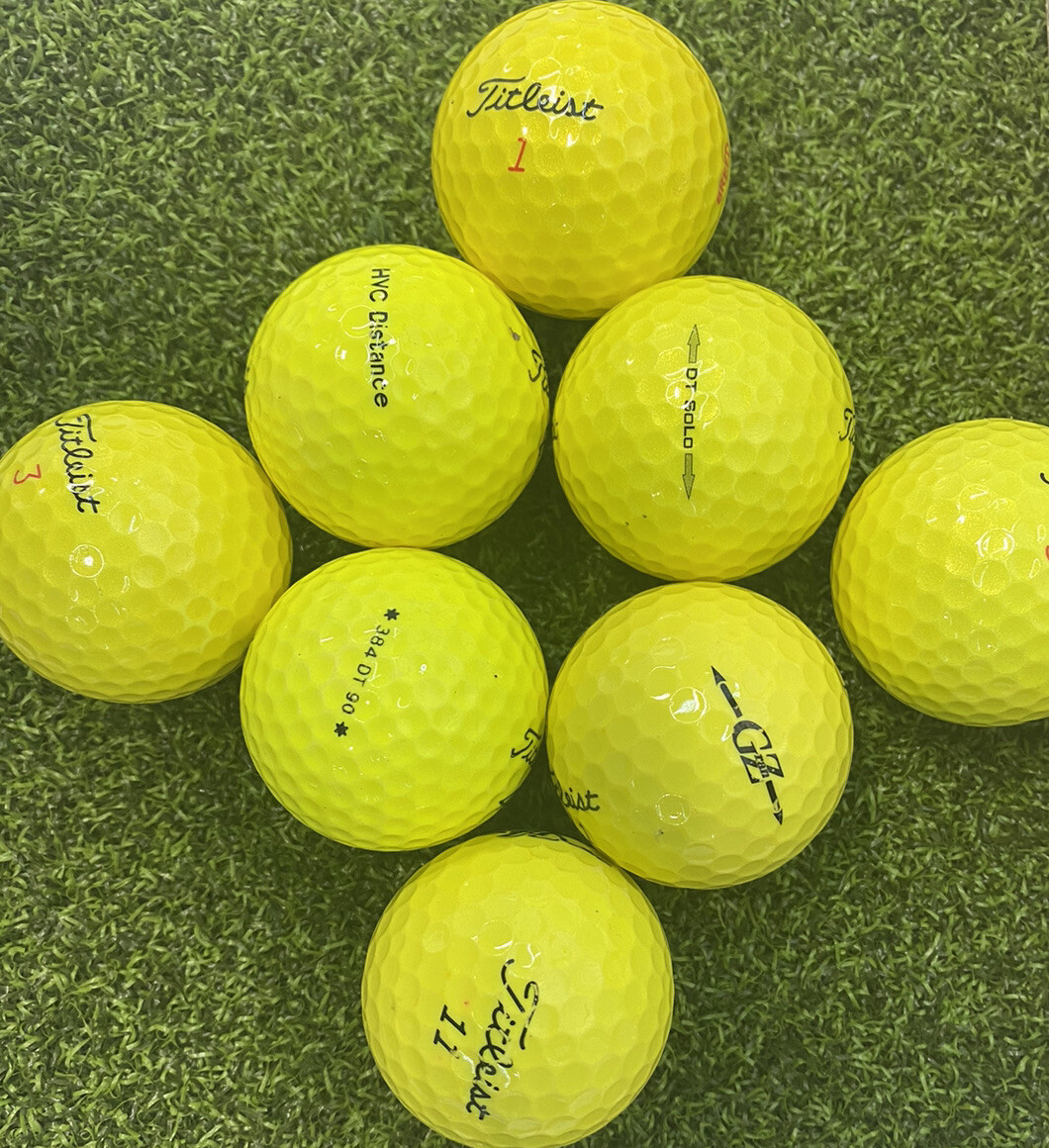 50 Titleist Golf Ball, Assorted Mix, Yellow AAA (3A) Condition!
