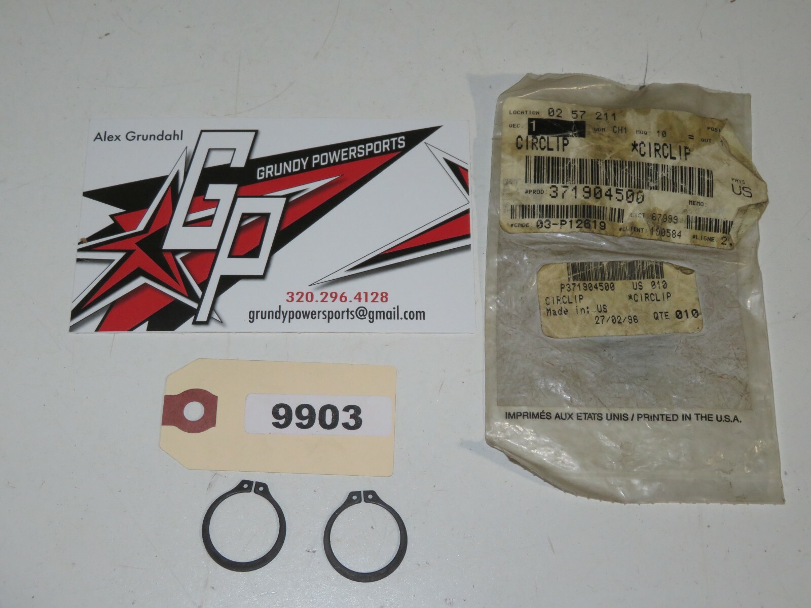 Ski-Doo - New OEM Circlip Qty 2 - 371904500