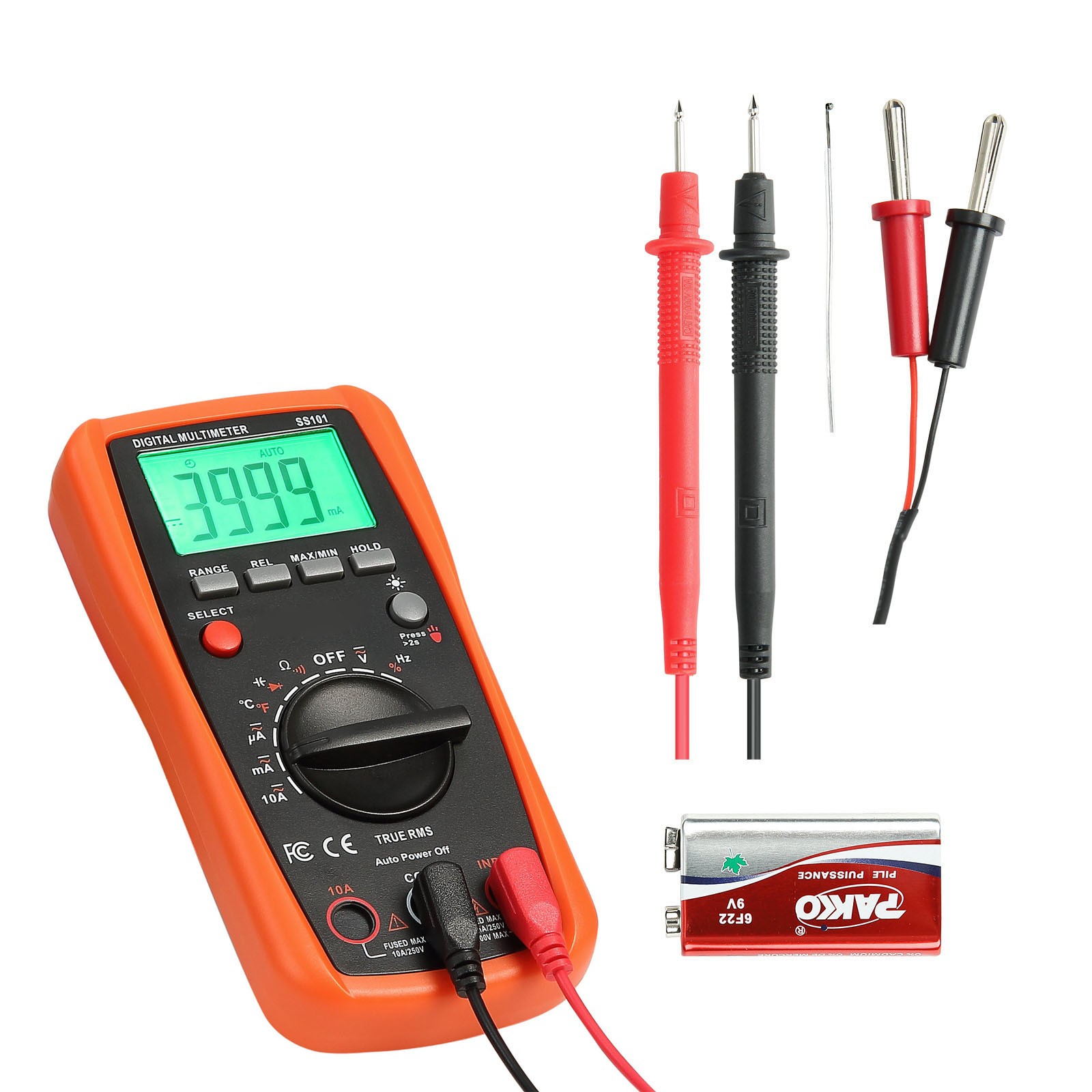 Uimoso Digital Multimeter 4000 Counts Auto-Ranging TRMS Voltage Tester