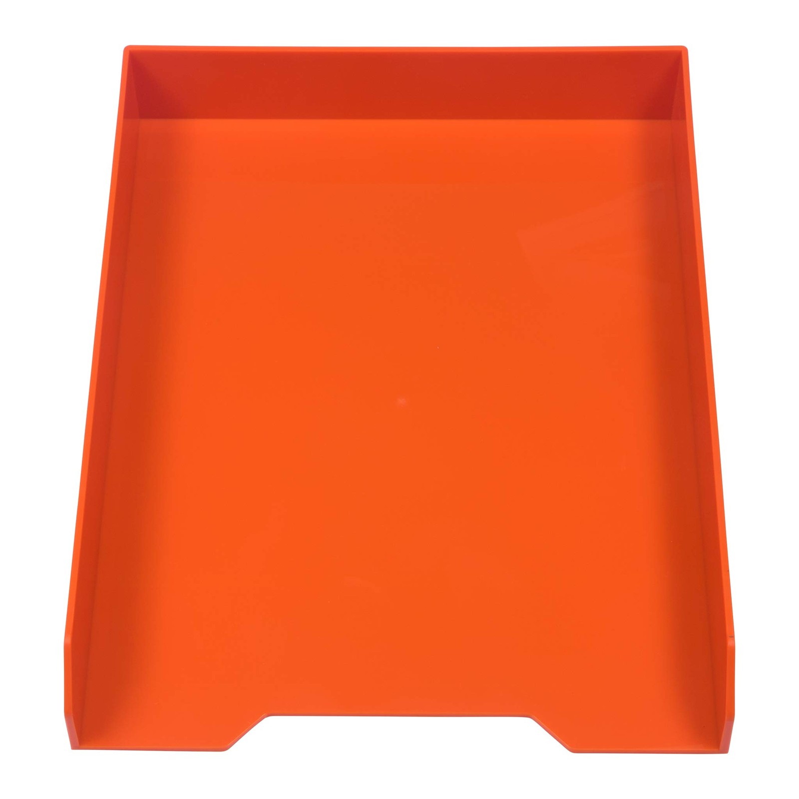 Stackable Trays - Orange - Desktop Document, Letter, & File Organizer Tray - ...