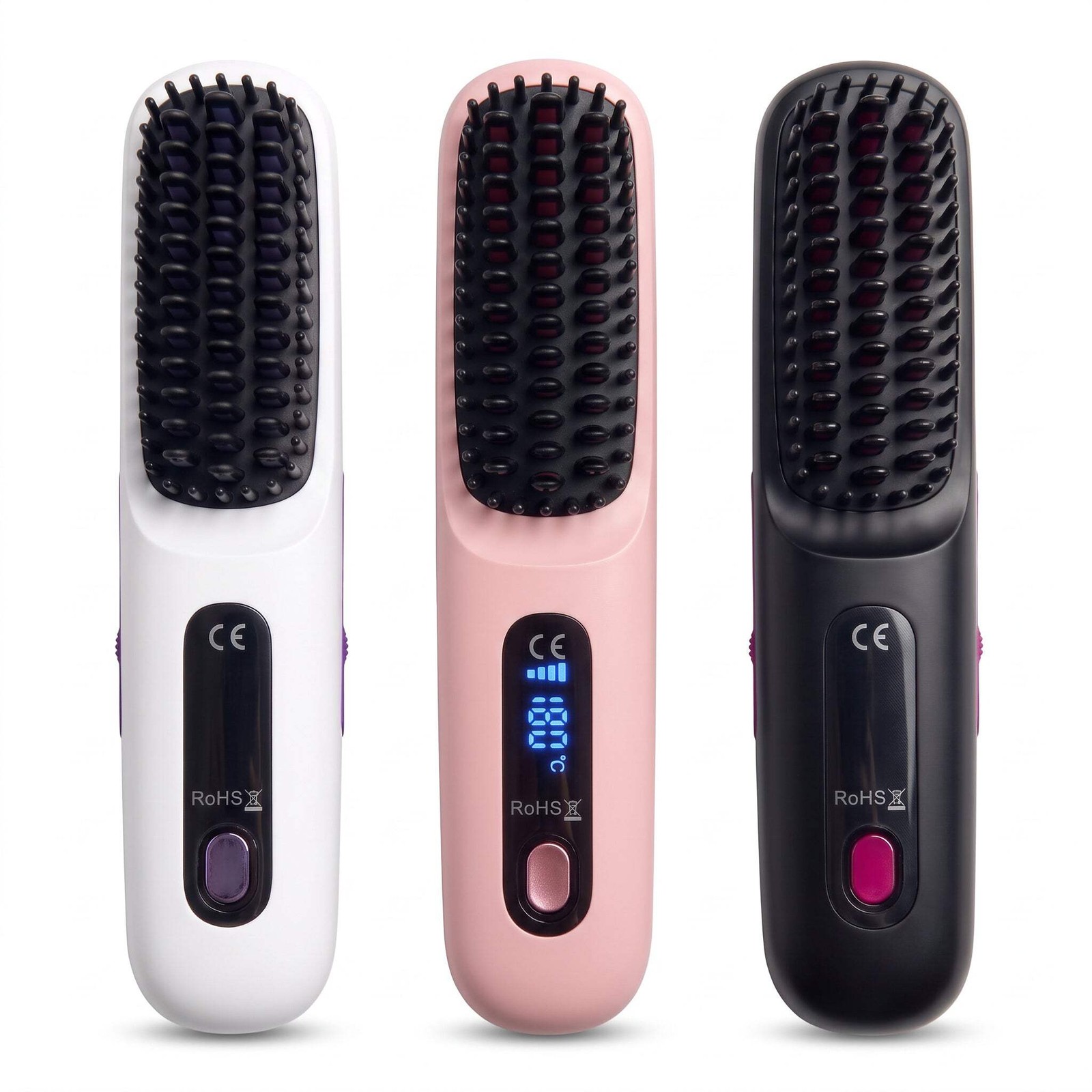 Portable Cordless Straightening Comb / Heated Hair Brush