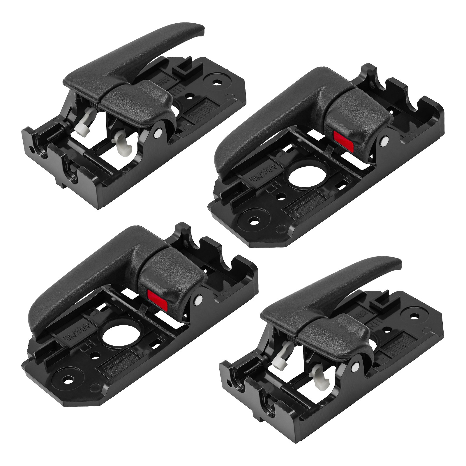 4x Black Interior Door Handle For 2004-2007 Kia Spectra 2005-2006 Kia Spectra5