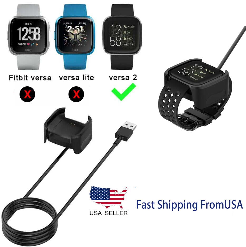 For Fitbit Versa 2/Versa 2 Special Edition USB Charging Cable Power Charger Dock