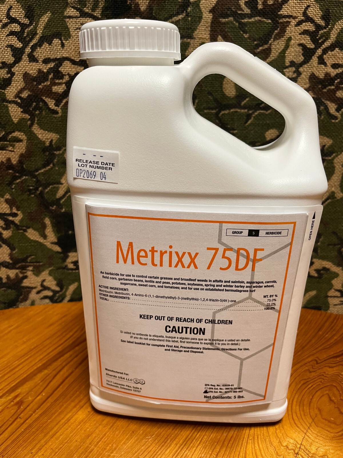 Metrixx 75DF Herbicide - Metribuzin 75% , Metricor,  Sencor, Tricor - 5 Pounds