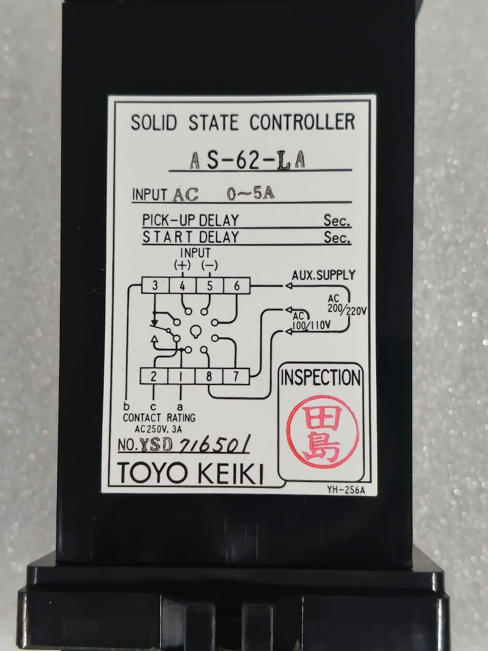 TOYO KEIKI AS-62-LA SOLID STATE CONTROLLER FREE FAST SHIPPING