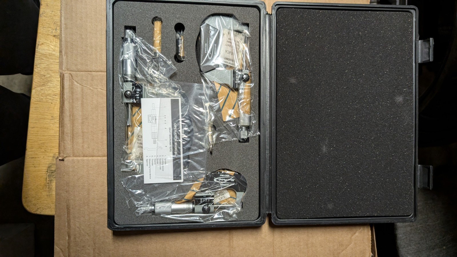 BLUE-POINT MIC103A MICROMETER SET (0-1", 1-2". 2-3") - Good Condition
