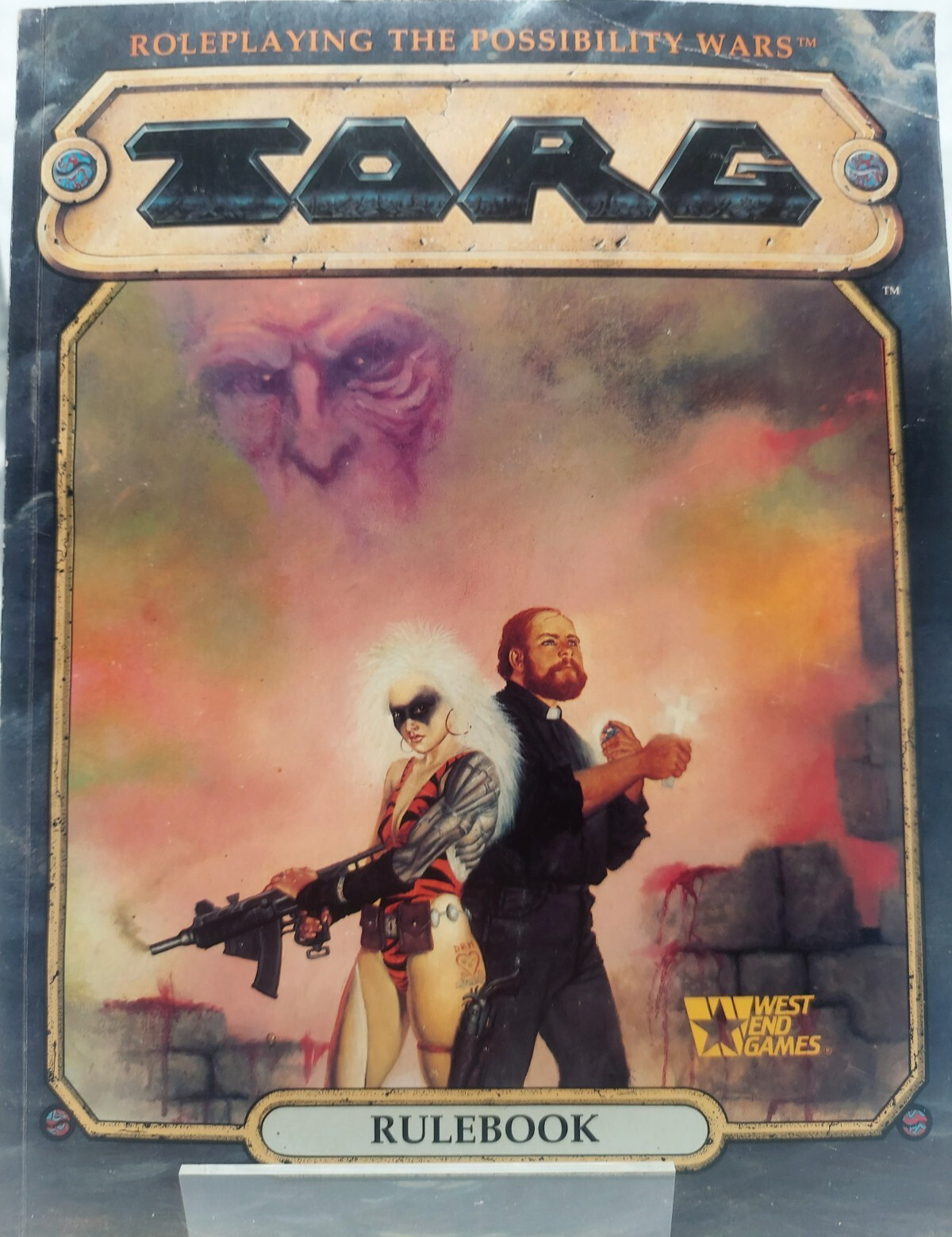 1990 Torg Rulebook RPG Role Playing Game Book by West End Games As-Is