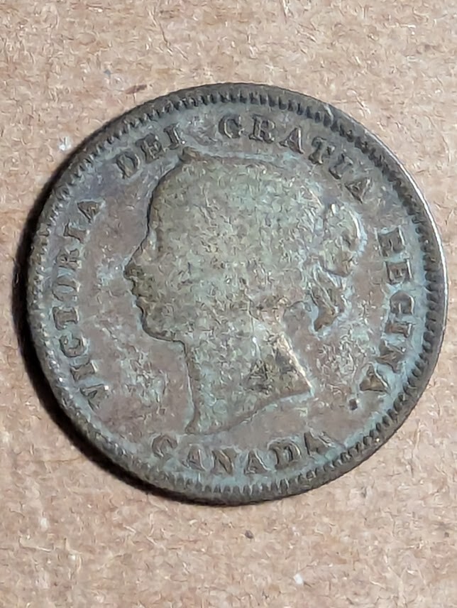 1901 Canada 5 Cents Silver