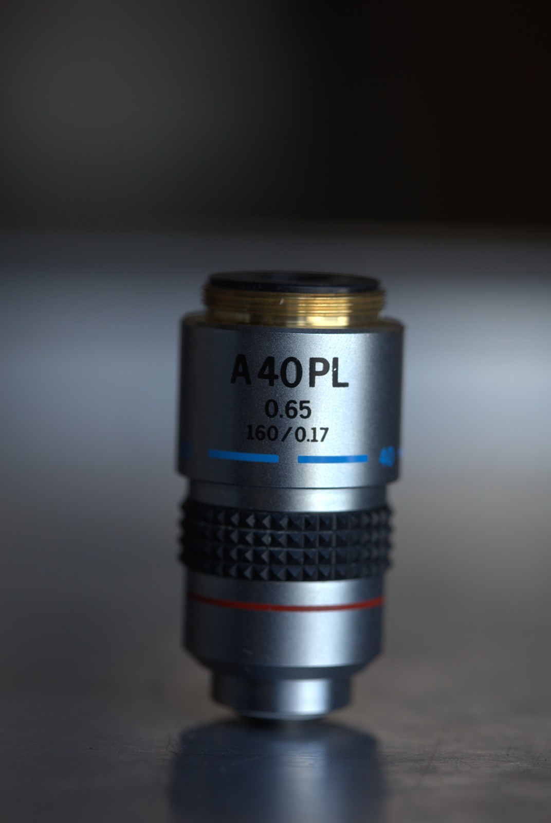 Olympus A40PL 40X 0.65 160/0.17 Microscope Objective Lens