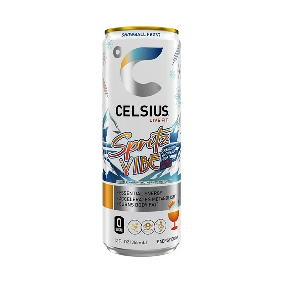 Celsius Sparkling Spritz Vibe Energy Drink, 12 fl oz