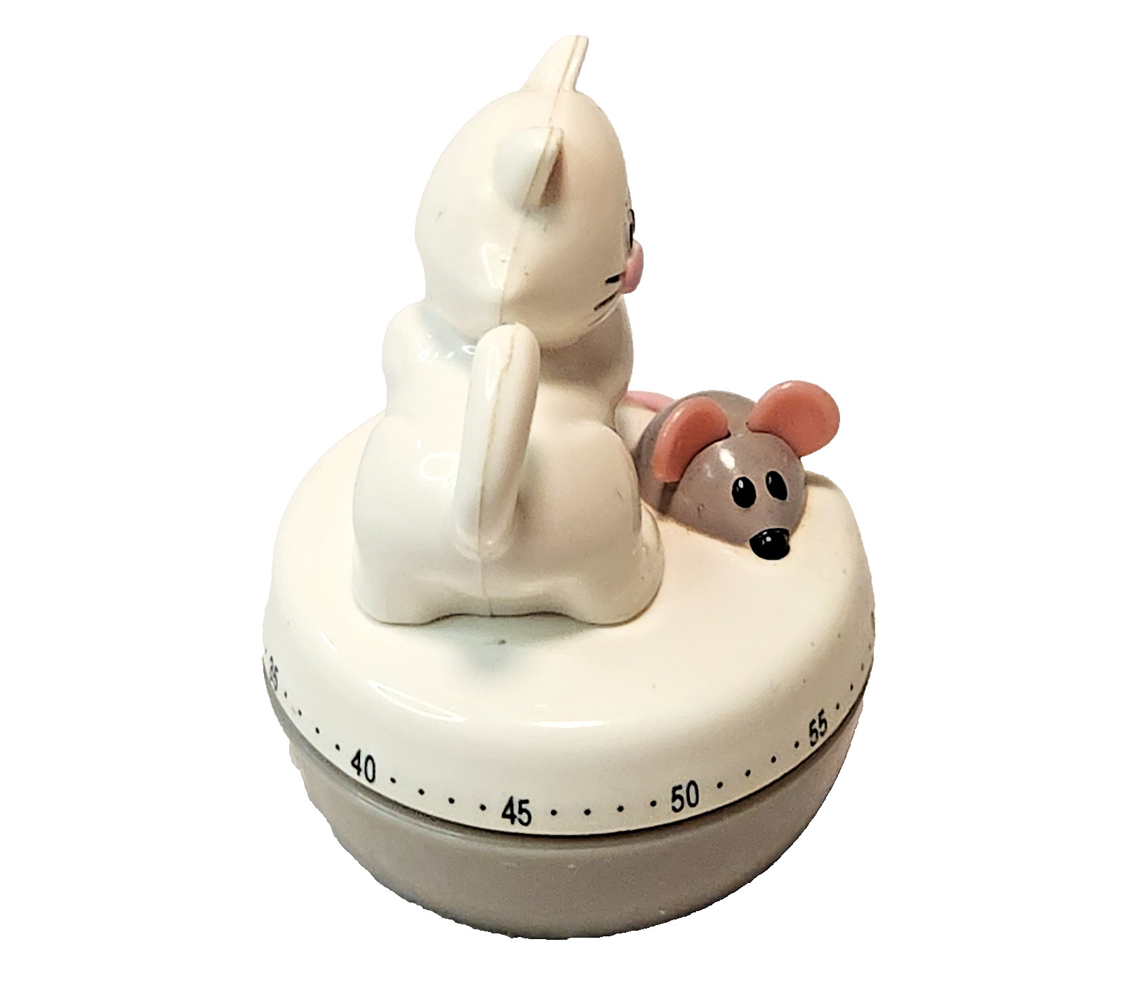 Adorable Kitten Kitty Cat Chasing Mouse 60-Minute Kitchen Egg Cooking Timer