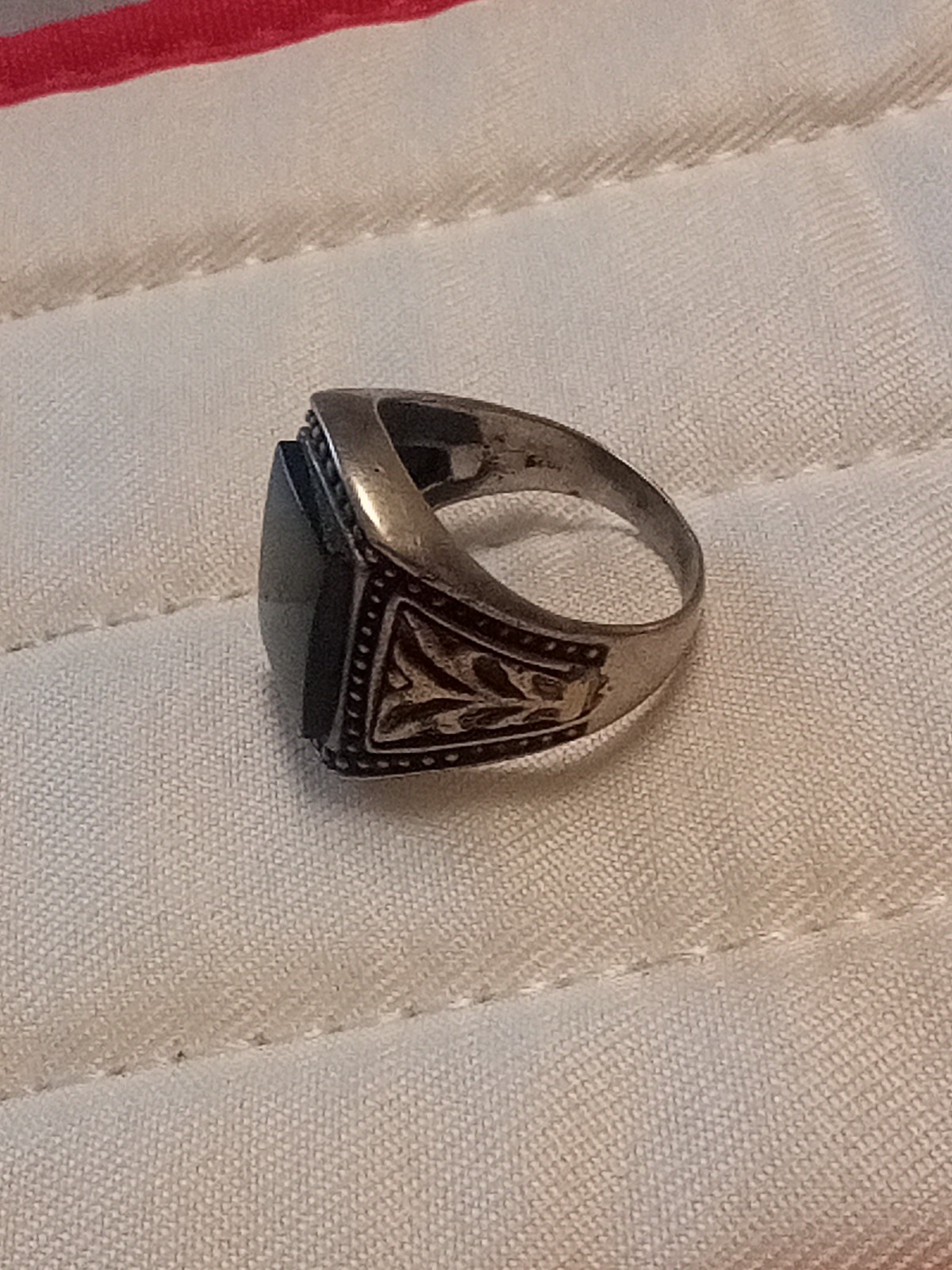 Men's 925 Onyx Silver Ring