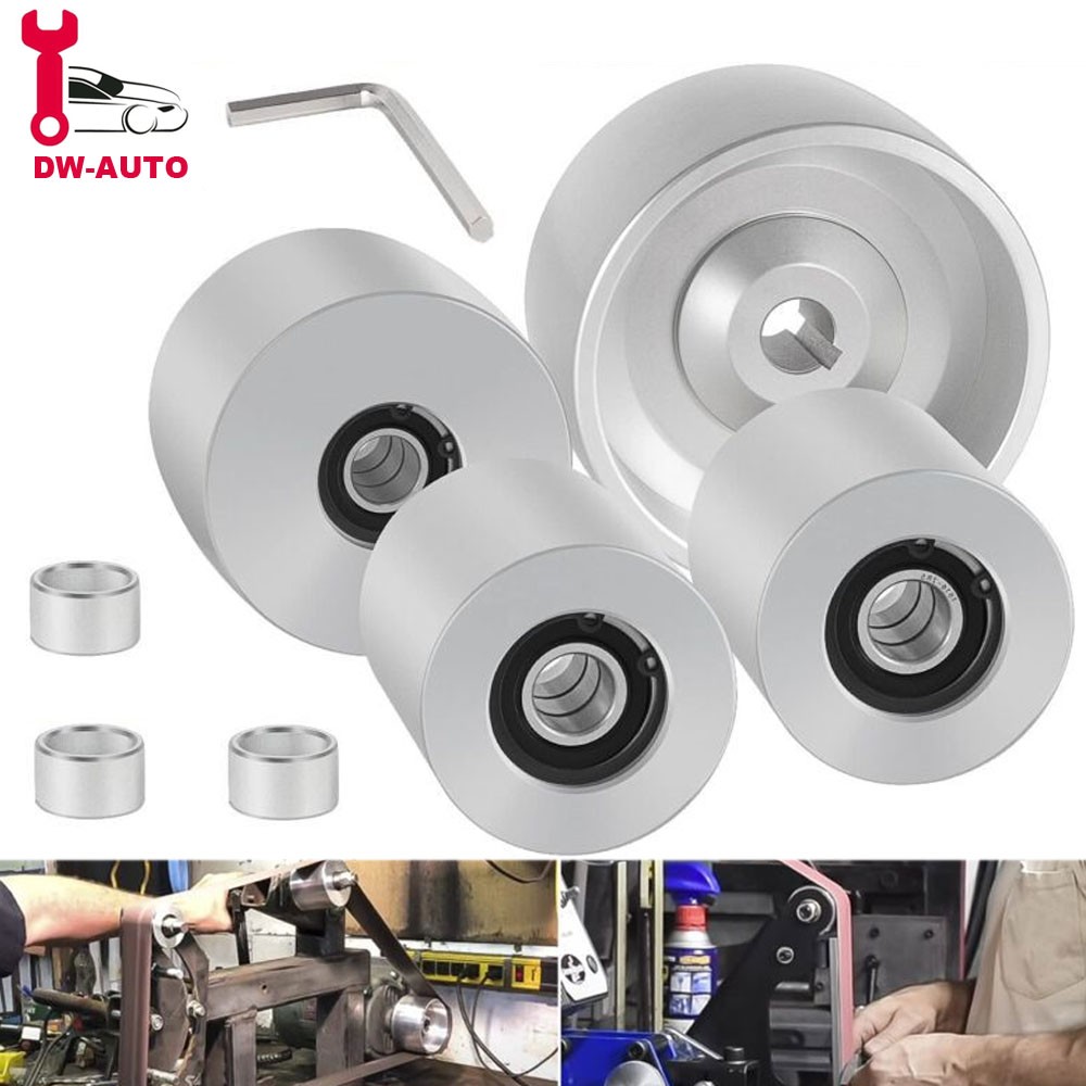 Belt Grinder 2x72 Wheel Set For Knife Grinder with Drive Idler Tracking Wheel