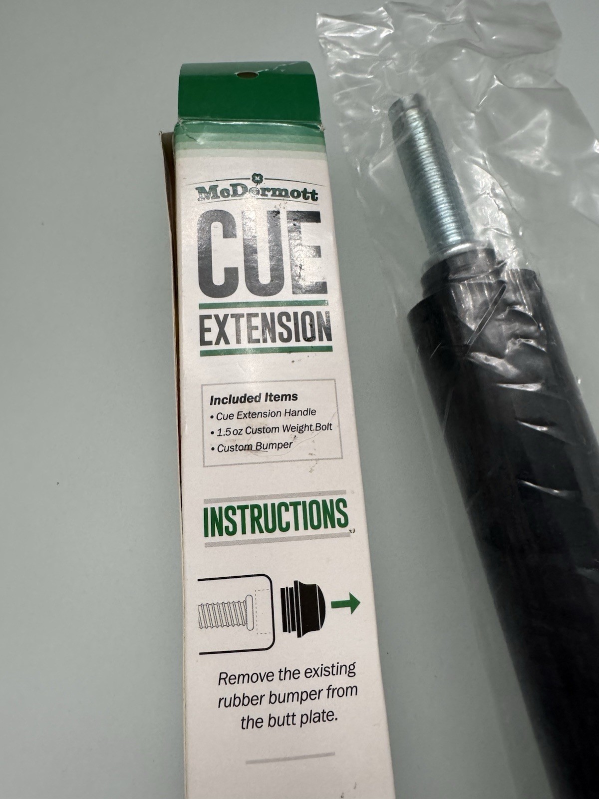 McDermott 11" Billiard Pool Cue Extension - WITH EXTRA WEIGHTS!!
