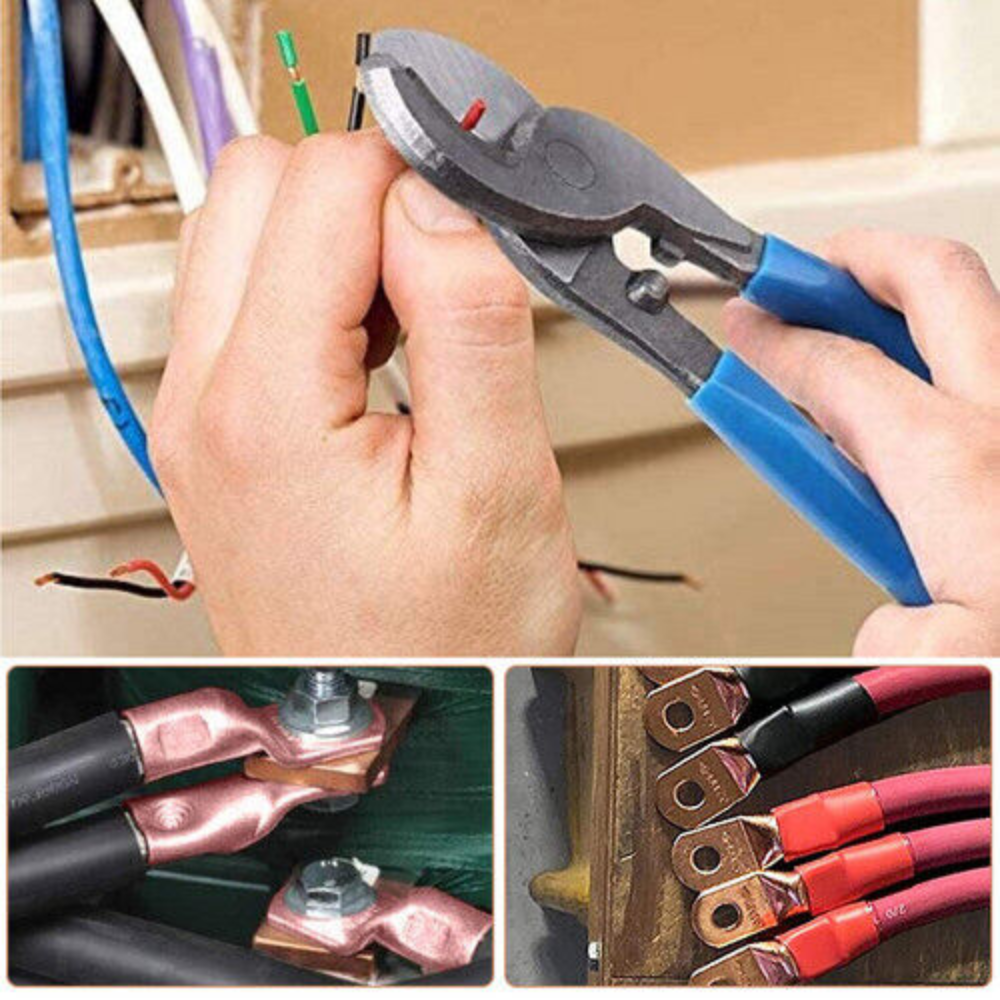 Crimping Tool Cable Lug Crimper Wire Plug Pliers Battery Terminal Assortment Kit