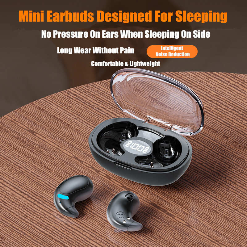 Invisible Sleep Wireless Earphones Bluetooth 5.3 Headphones Hidden Mini Earbuds