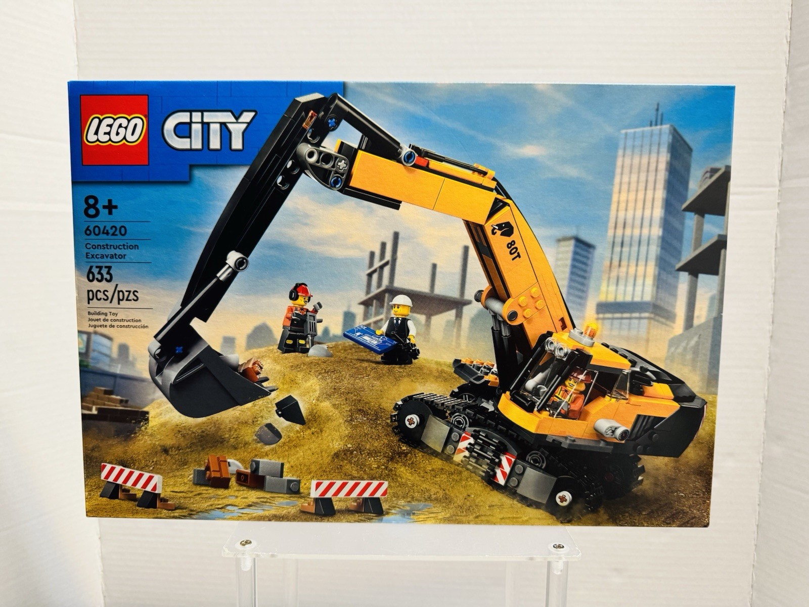 LEGO CITY: Yellow Construction Excavator (60420) New Sealed