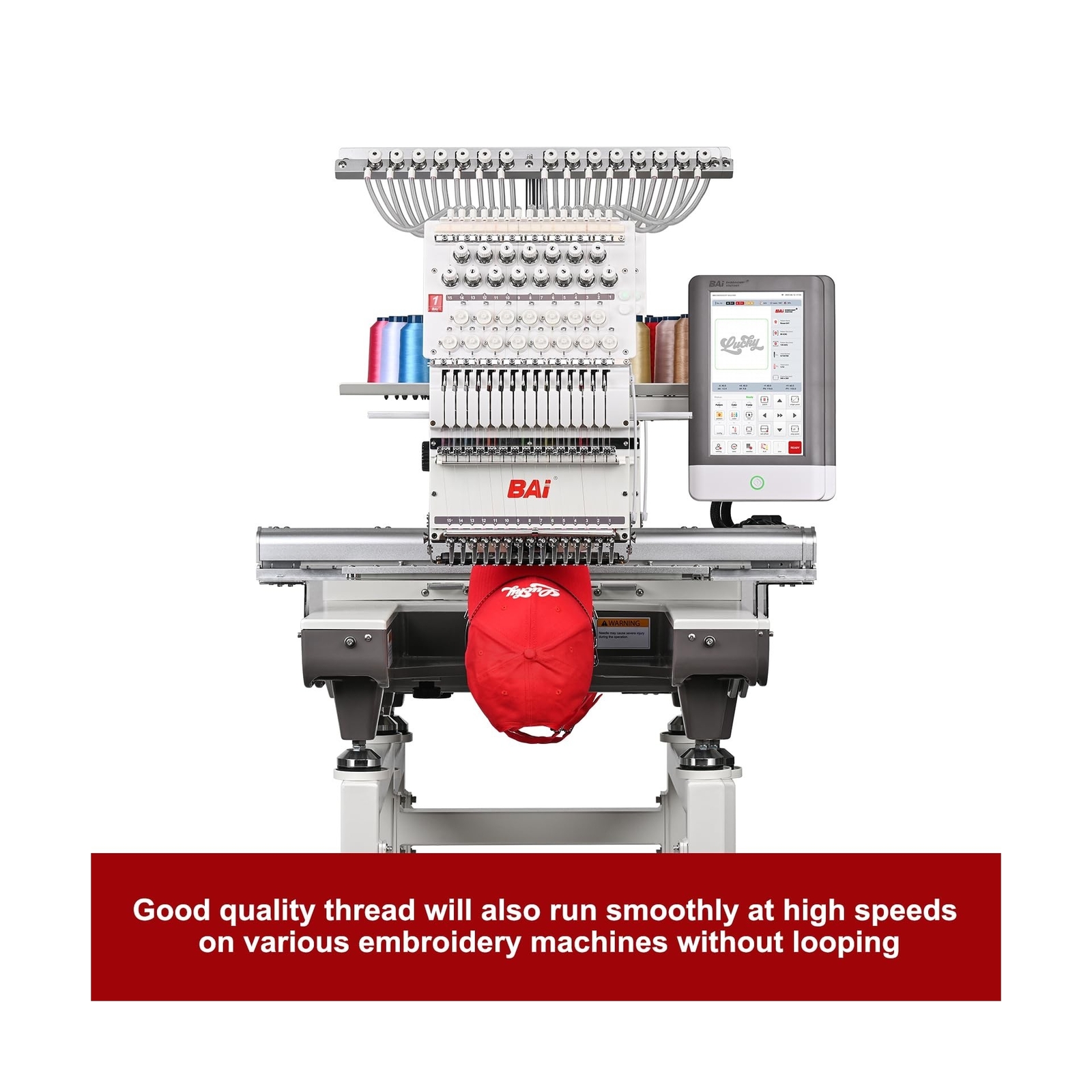 RICHWORD Embroidery Machine Thread 100 Colors 40WT (108D/2) Polyester Thread ...