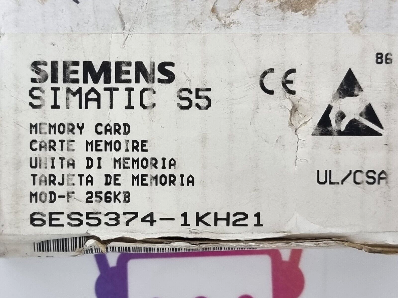 SIEMENS SIMATIC S5 6ES5374-1KH21 Memory Card