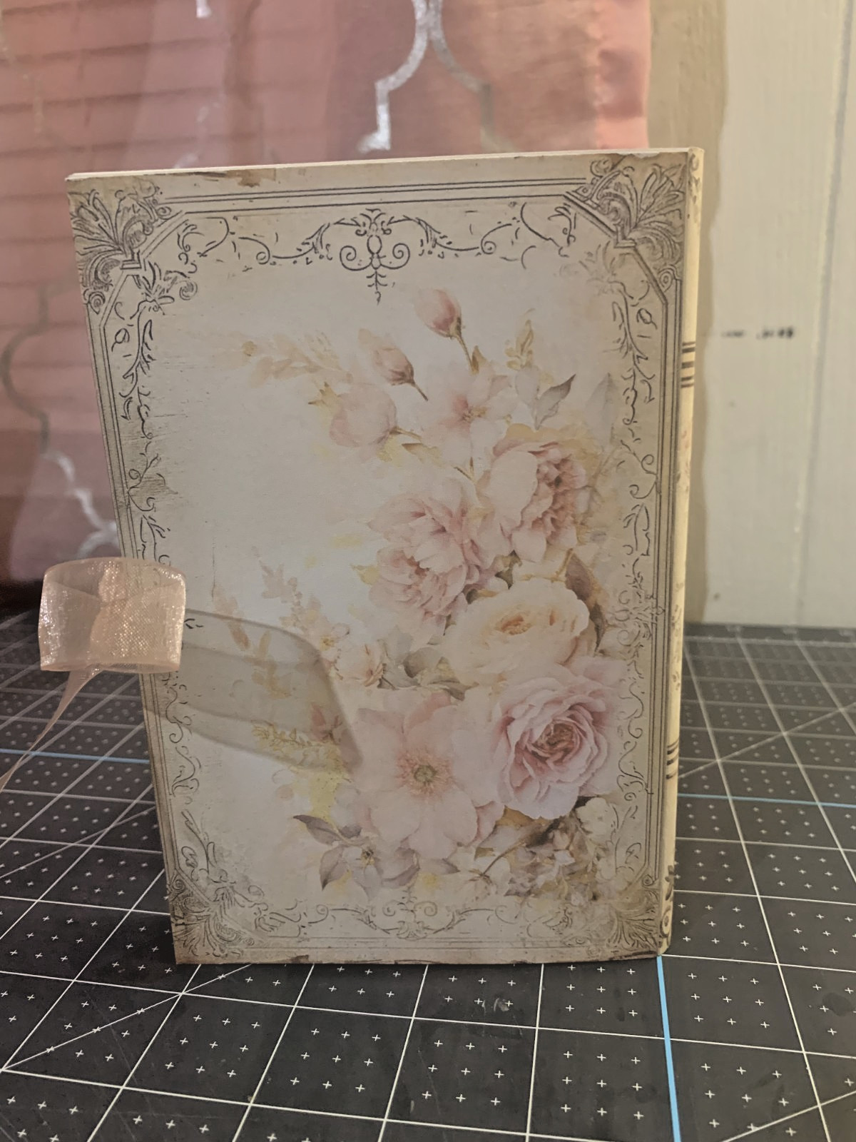 Handmade Graduation Journal Book | Shabby Chic Memory Book | Ephemera, Pockets.