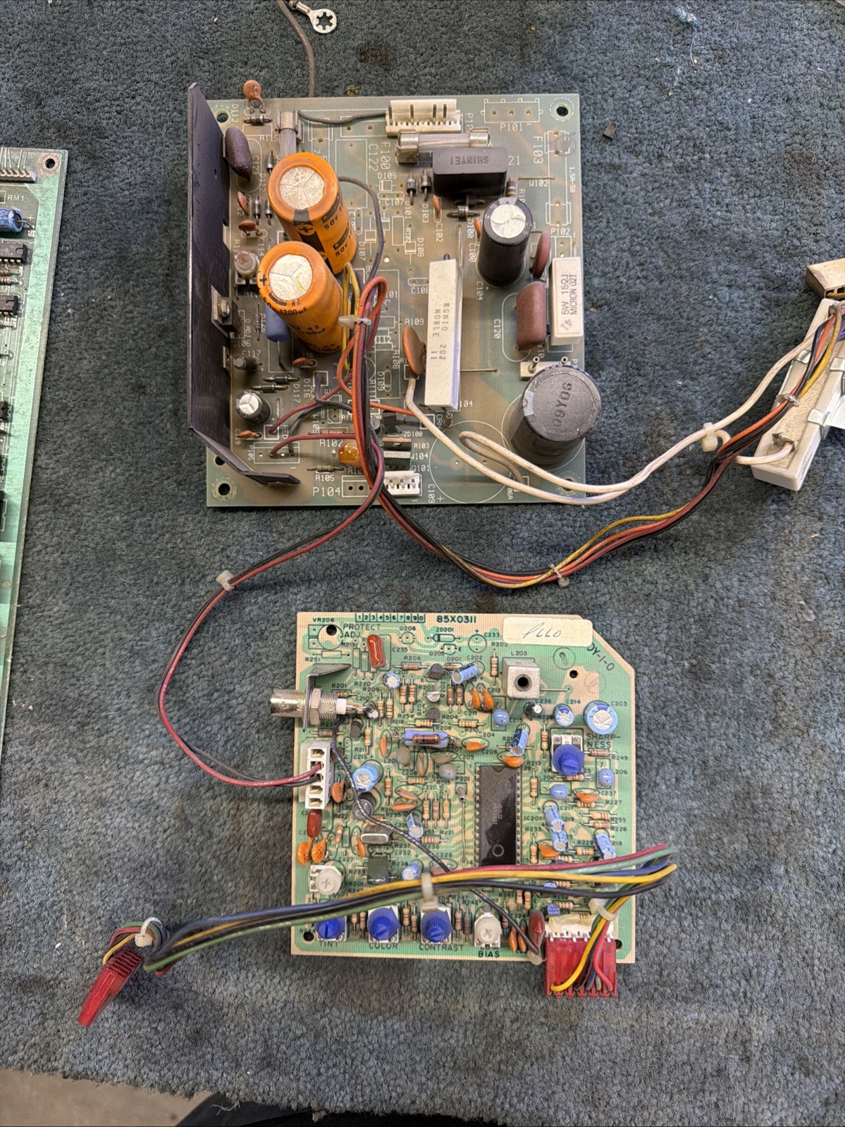 Wells Gardner K8000 33” K8105 PCB Boards Untested