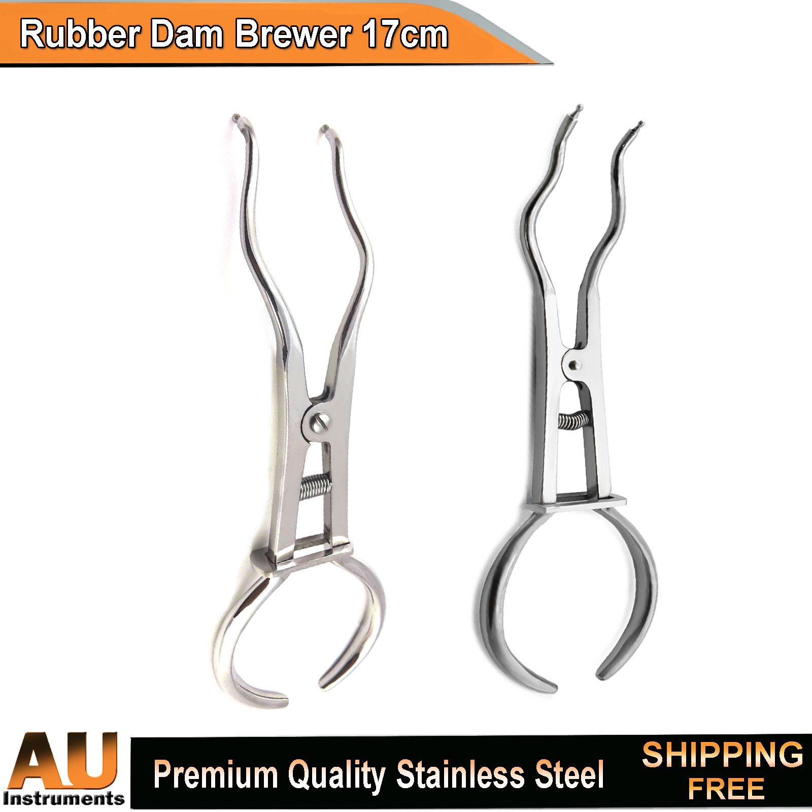 Brewer Rubber Dam Clamp Forceps Restorative Endodontic Instruments Lab