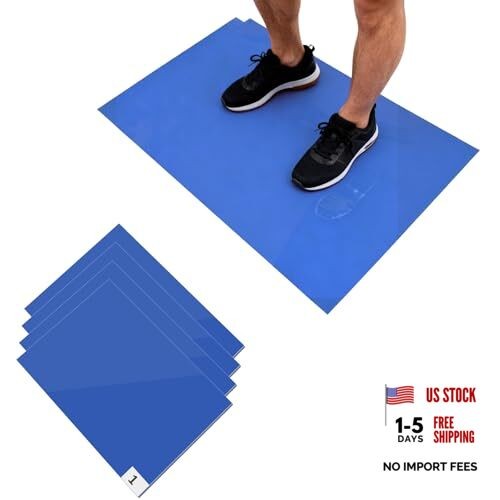 SHUESS 120 Sheets Sticky Mats for Shoes, 18x24 inch Sticky Mat, Tacky Surface