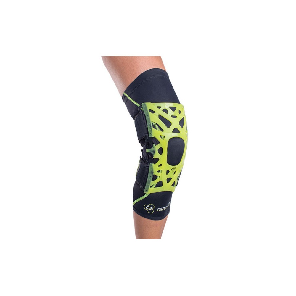 DonJoy Performance Webtech Knee Brace with Dual-Axis Hinges (Slime Green, Small)