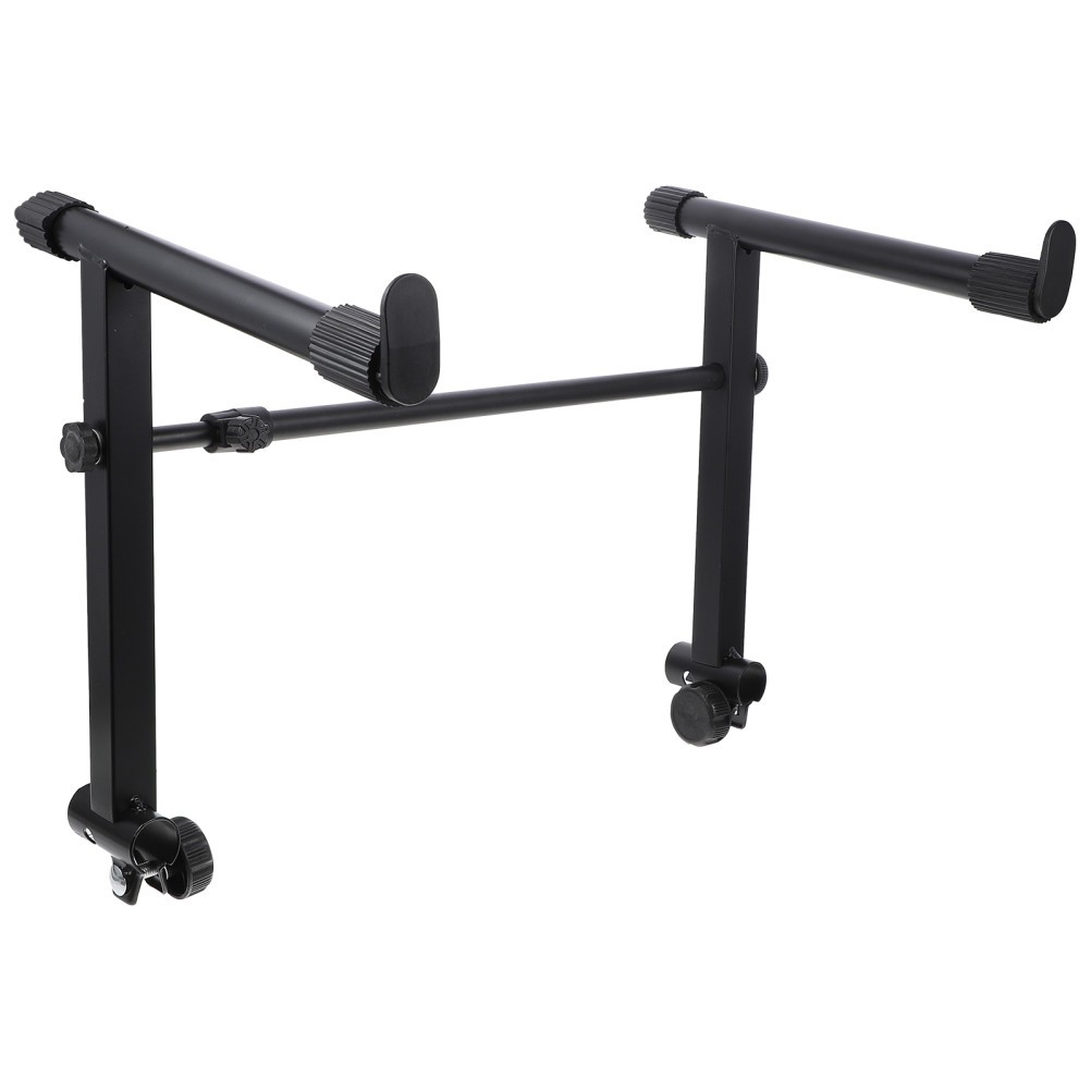 Durable Black Electronic Organ Rack Keyboard Stand with Anti Scratch Rubber Pads